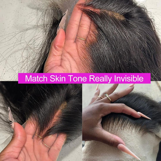 28 Inch Body Wave Lace Front Wigs Human Hair 13X4 SKINLIKE Real HD Lace Front Wigs Human Hair Pre Plucked Body Wave Glueless Frontal Wigs Human Hair 180% Density for Women - Absolute Discounts