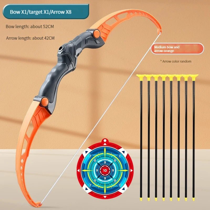 52Cm Bow and Arrow Toy Set for Children Archery Practice Recurve Outdoor Sorts Shooting Toy with Target Boys Kids Gifts - Absolute Discounts