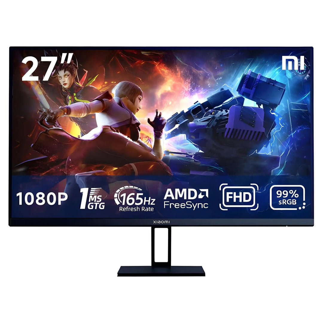 Xiaomi Vertical HDMI Computer Monitor 27 inch 165Hz IPS FHD 1ms 1080P 99% sRGB LCD Desktop PC Gaming Computer Screen Monitors Ultra Thin FreeSync Premium with DisplayPort - Absolute Discounts