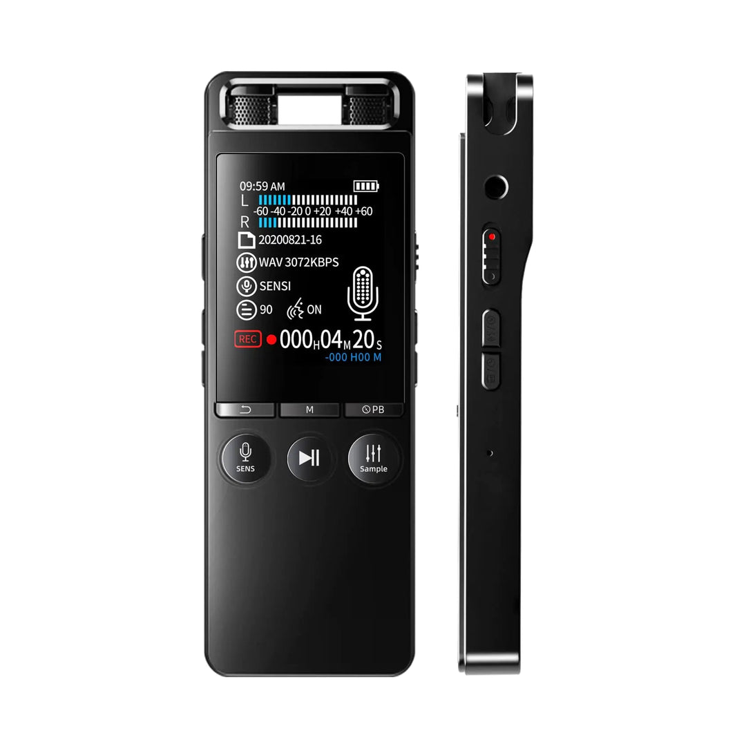 80GB Voice Recorder with Playback One Touch RecordingDigital Voice Recorders Device with 3072kbps HD Dual MicrophonePortable Voice Activated Recorders for Lectures Meetings Interviews - Absolute Discounts