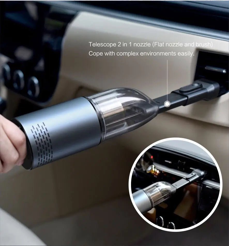 Portable Wireless Car Vacuum Cleaner with High Power - Absolute Discounts
