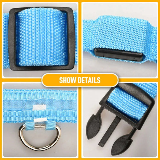 LED Adjustable Dog Collar Blinking Flashing Light Up Glow Pets Safety Waterproof - Absolute Discounts