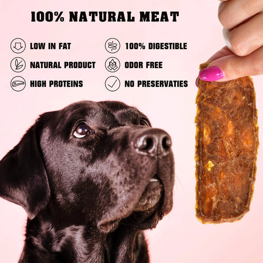 Chicken Jerky Dog Treats 1.5 Lb Human Grade Pet Snacks Grain Free Dried Strips - Absolute Discounts