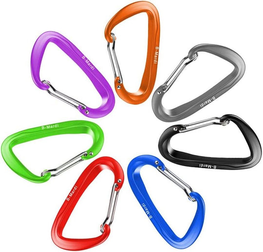 Carabiner Clips Heavy Duty 12Kn (2697 Lbs) - Lightweight Locking Carabiners for Camping, Hiking, Hammock, Dog Leash Harness, Outdoor and Gym Etc, Keychains& Utility - Absolute Discounts