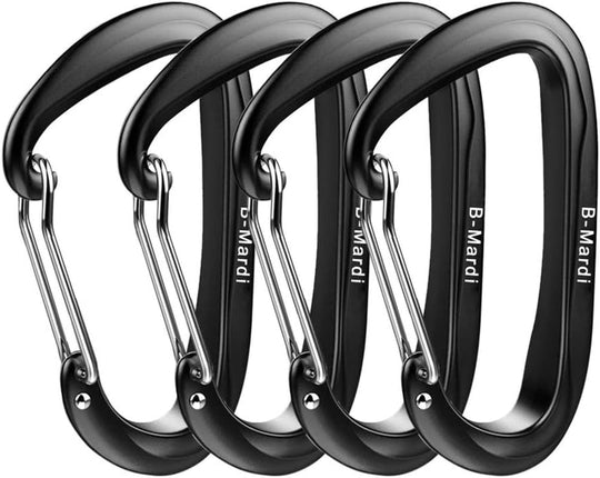 Carabiner Clips Heavy Duty 12Kn (2697 Lbs) - Lightweight Locking Carabiners for Camping, Hiking, Hammock, Dog Leash Harness, Outdoor and Gym Etc, Keychains& Utility - Absolute Discounts
