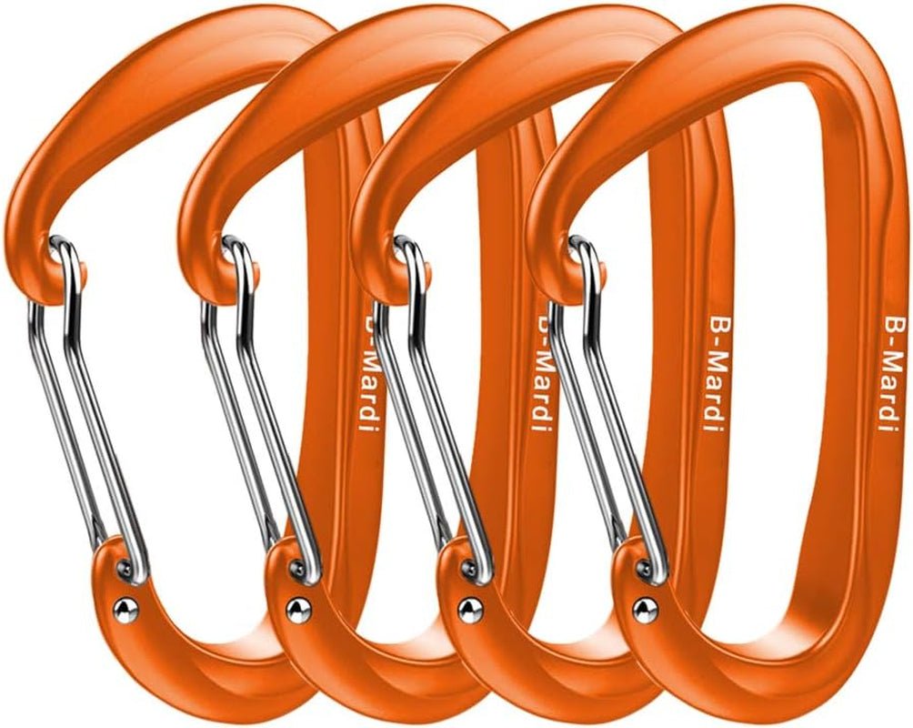 Carabiner Clips Heavy Duty 12Kn (2697 Lbs) - Lightweight Locking Carabiners for Camping, Hiking, Hammock, Dog Leash Harness, Outdoor and Gym Etc, Keychains& Utility - Absolute Discounts
