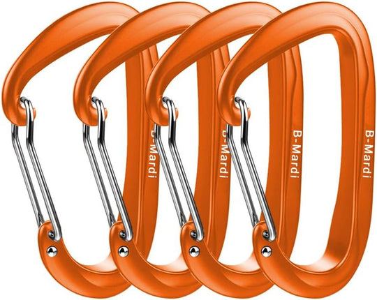 Carabiner Clips Heavy Duty 12Kn (2697 Lbs) - Lightweight Locking Carabiners for Camping, Hiking, Hammock, Dog Leash Harness, Outdoor and Gym Etc, Keychains& Utility - Absolute Discounts