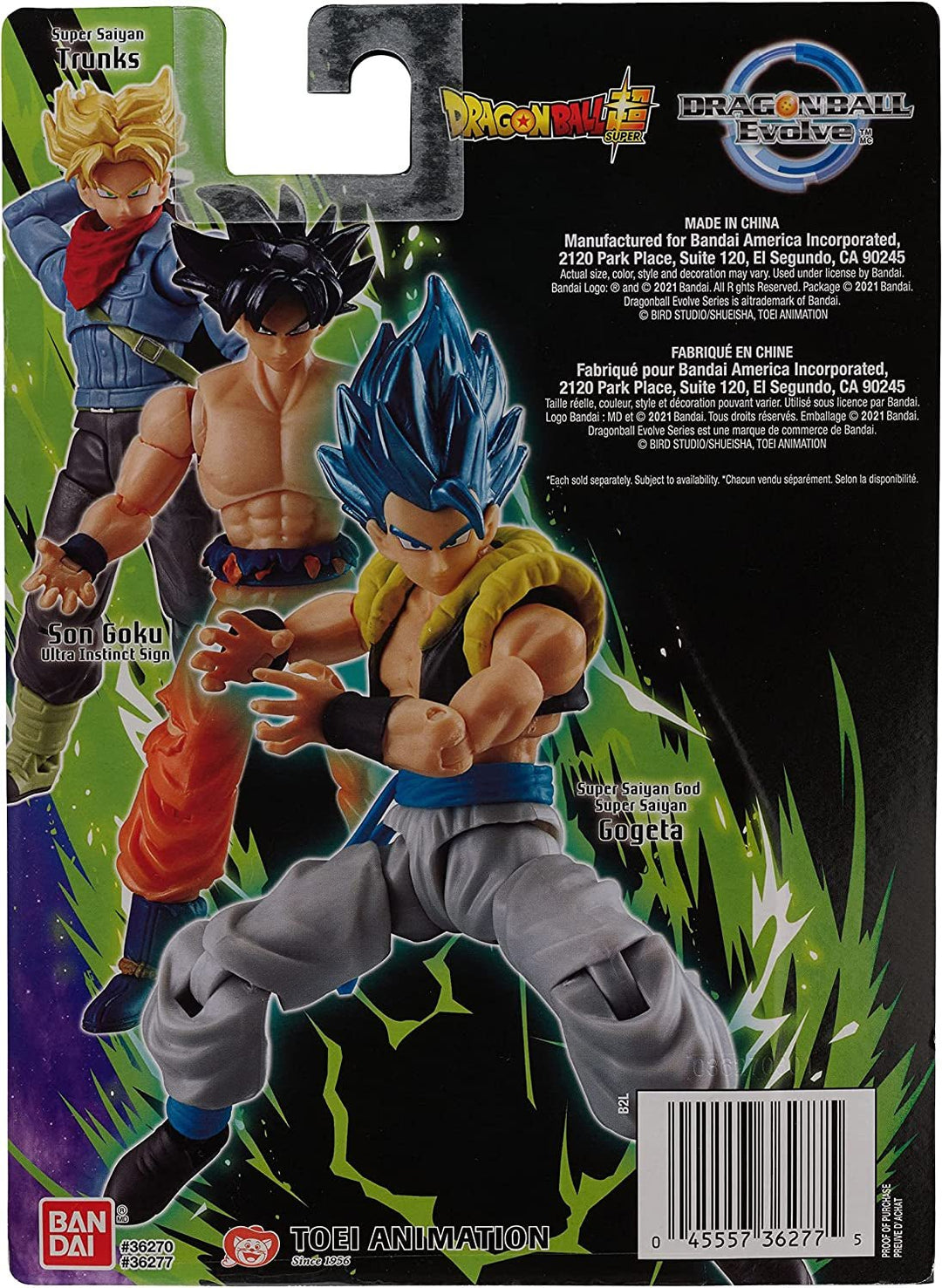 Bandai America - Dragon Ball Evolve 5 Action Figure Super Saiyan Blue Gogeta - Absolute Discounts