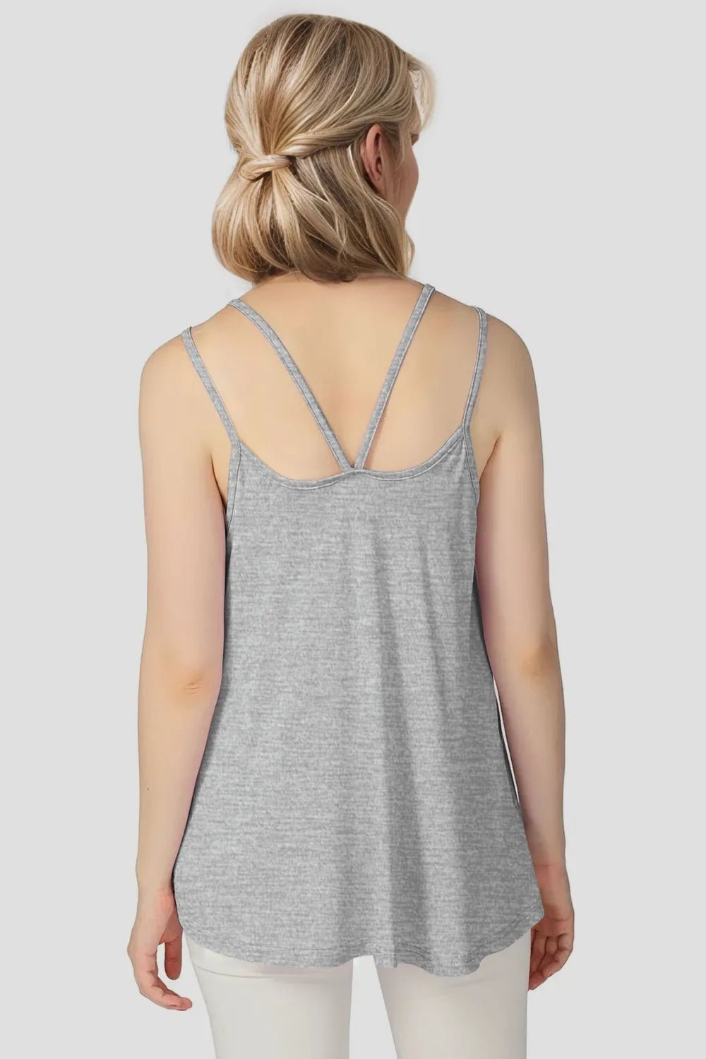 Basic Bae Bamboo Scoop Neck Double Spaghetti Straps Cami - Absolute Discounts