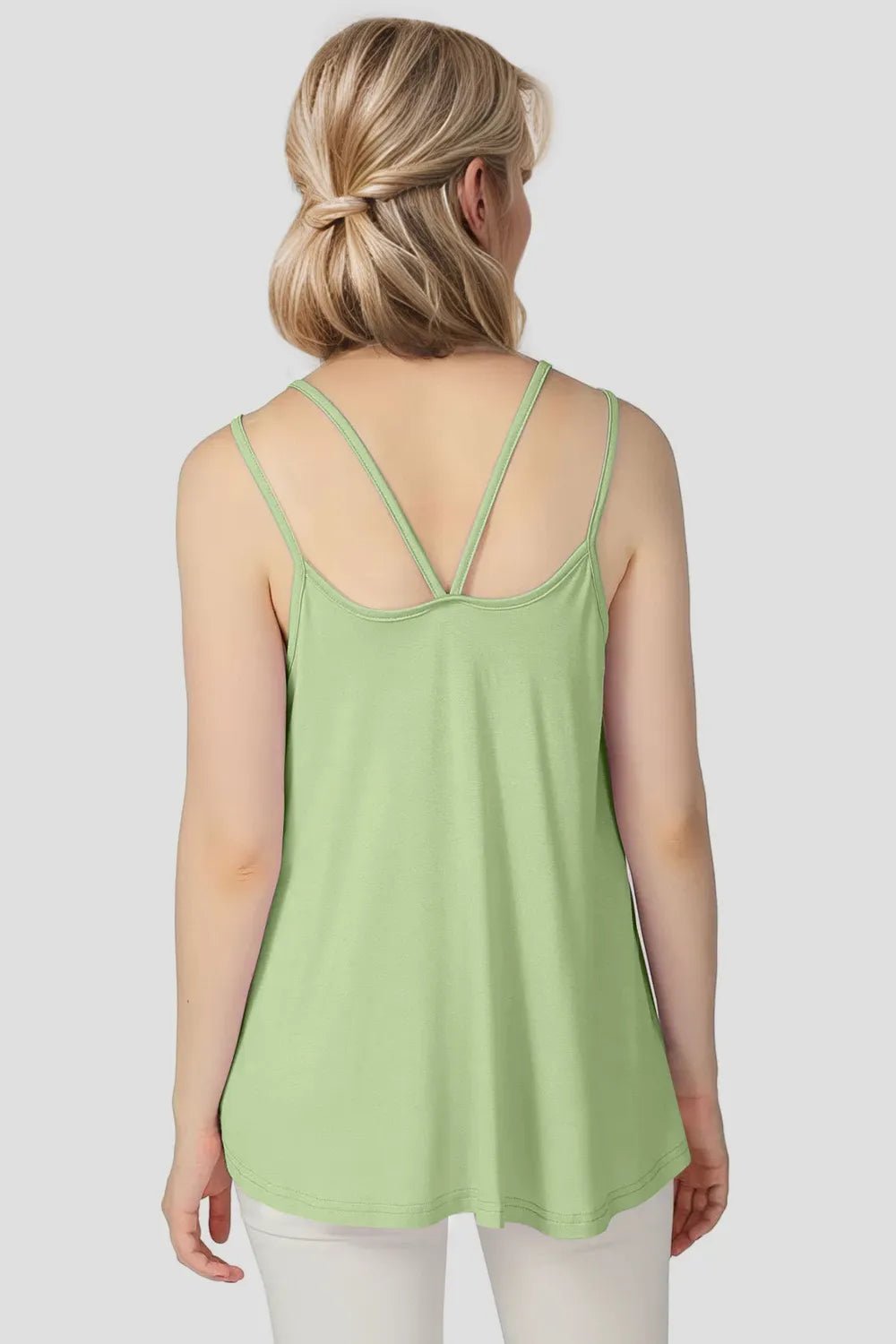 Basic Bae Bamboo Scoop Neck Double Spaghetti Straps Cami - Absolute Discounts