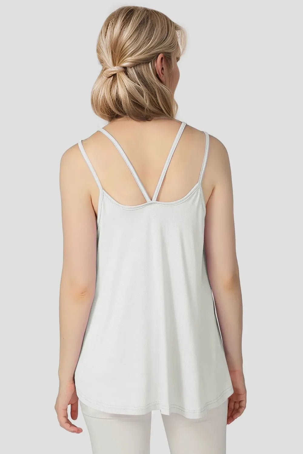 Basic Bae Bamboo Scoop Neck Double Spaghetti Straps Cami - Absolute Discounts