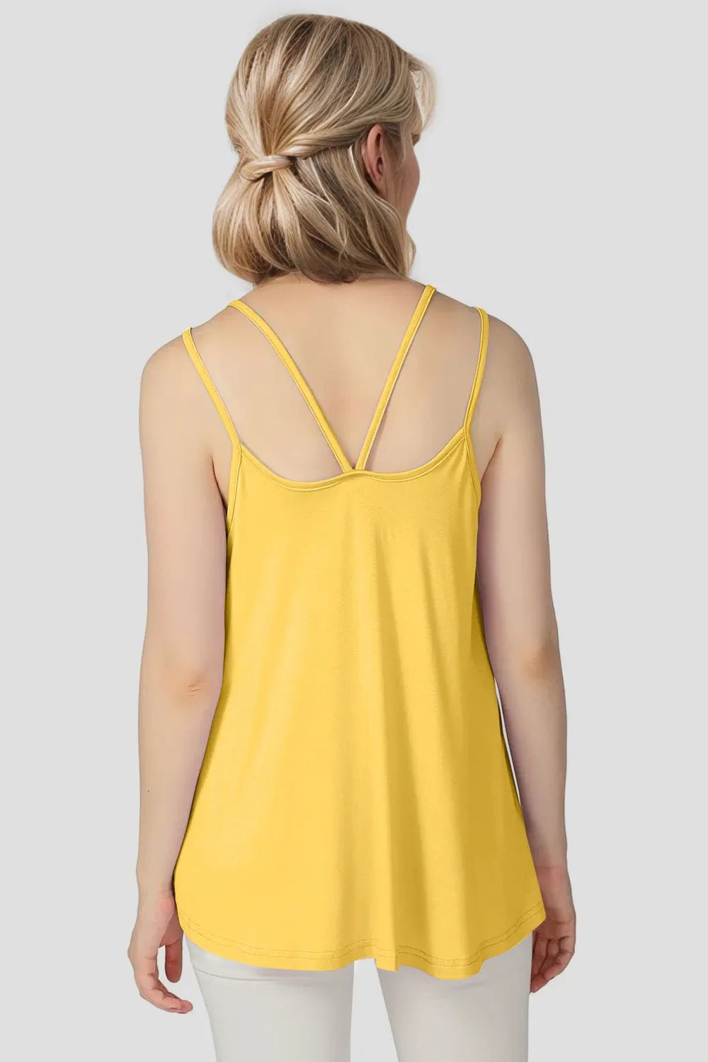 Basic Bae Bamboo Scoop Neck Double Spaghetti Straps Cami - Absolute Discounts
