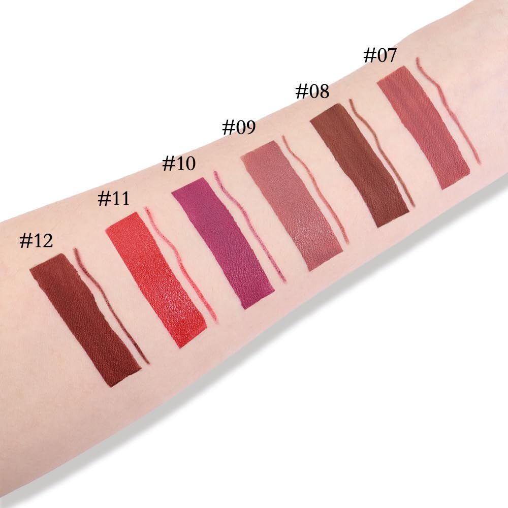 BINGBRUSH Colors Liquid Matte Lipstick and Lipliner Pack Set, 24 Hour Waterproof - Absolute Discounts
