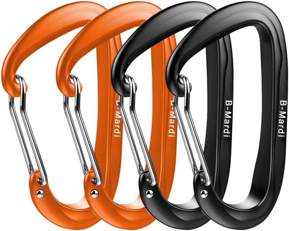 Carabiner Clips Heavy Duty 12Kn (2697 Lbs) - Lightweight Locking Carabiners for Camping, Hiking, Hammock, Dog Leash Harness, Outdoor and Gym Etc, Keychains& Utility - Absolute Discounts