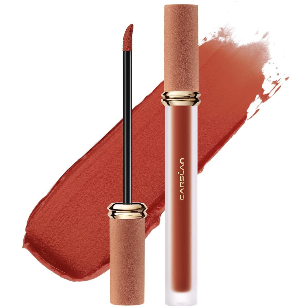 Matte Liquid Lipstick - Longwear, No - Budge, Highly Pigmented Lipcolor for All Skin Women, AM12 Peach Cream - Absolute Discounts