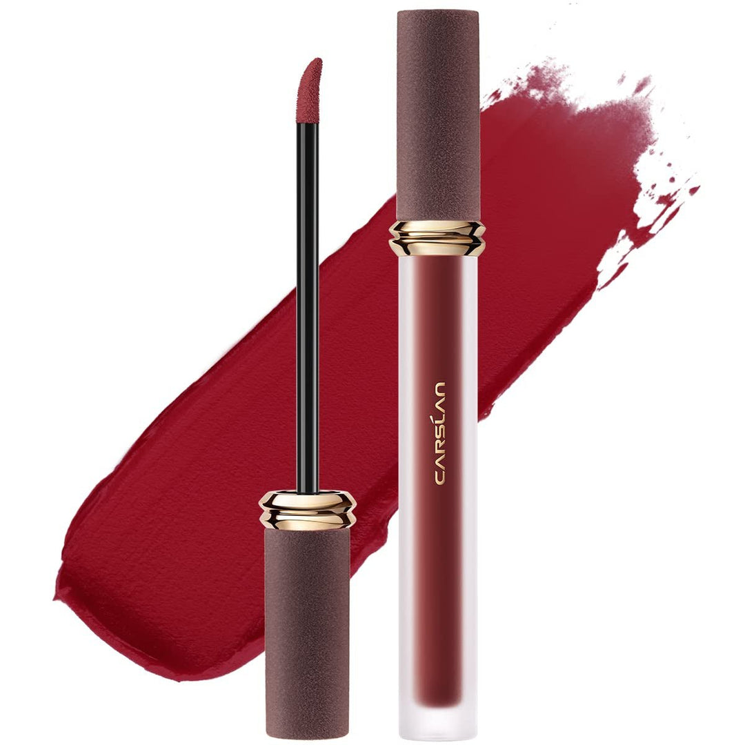 Matte Liquid Lipstick - Longwear, No - Budge, Highly Pigmented Lipcolor for All Skin Women, AM12 Peach Cream - Absolute Discounts