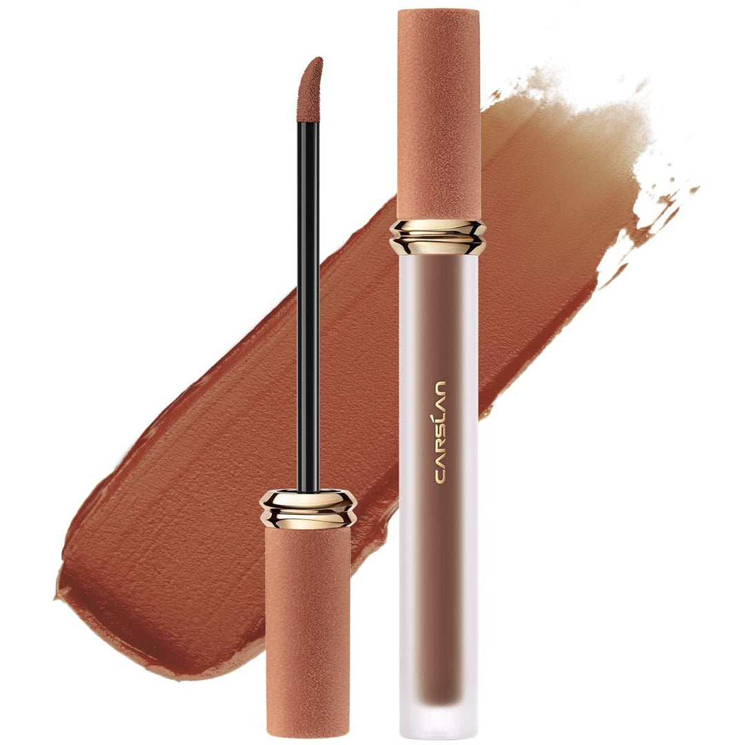 Matte Liquid Lipstick - Longwear, No - Budge, Highly Pigmented Lipcolor for All Skin Women, AM12 Peach Cream - Absolute Discounts
