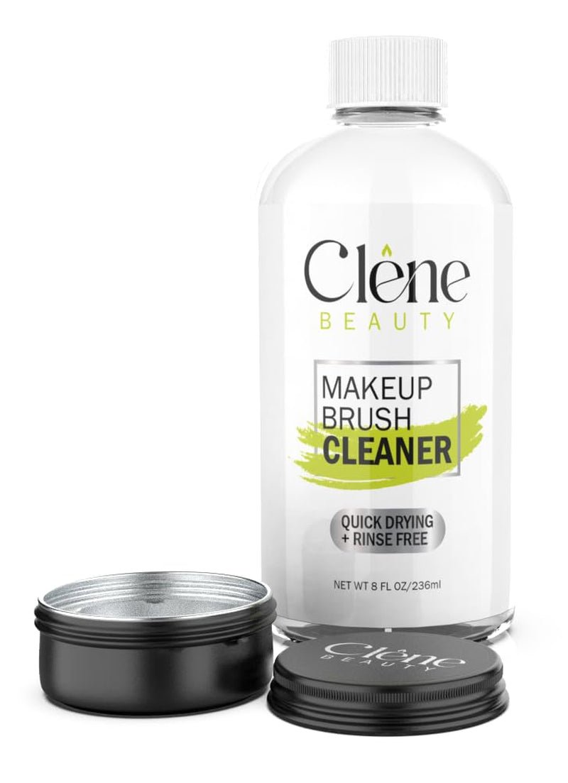 Makeup Brush Cleaner - Makeup Brush Cleaner Solution - Rinse Free - Quick Drying Make up Brush Cleaner - Removes Oily Foundation - Deep Cleaning for Makeup Brushes (8 Oz Kit) - Absolute Discounts