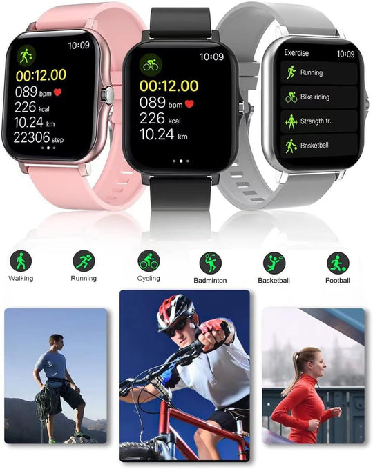 Smart Fitness Tracker Watch for Android/IOS (Rose Gold) - Absolute Discounts