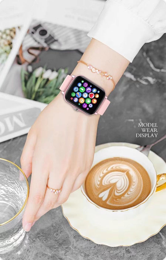 Smart Fitness Tracker Watch for Android/IOS (Rose Gold) - Absolute Discounts