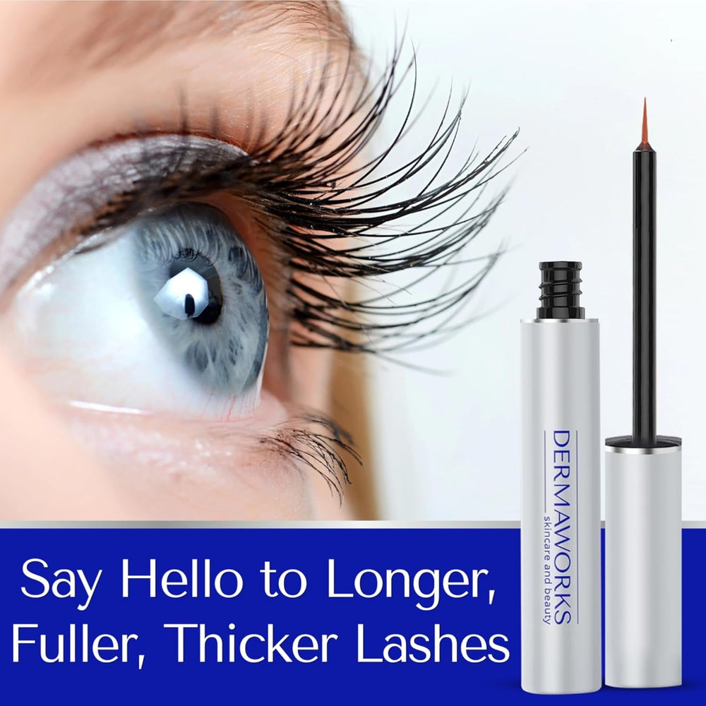 SPECTACULASH XL LASH SERUM for Eyelash Growth & Volume - Big Lashes Eyelash Growth Serum for Longer, Fuller, Natural Lashes - Suero Para Pestañas Crecimiento - Lash Conditioner & Boost - DERMAWORKS - Absolute Discounts