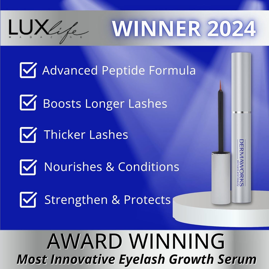 SPECTACULASH XL LASH SERUM for Eyelash Growth & Volume - Big Lashes Eyelash Growth Serum for Longer, Fuller, Natural Lashes - Suero Para Pestañas Crecimiento - Lash Conditioner & Boost - DERMAWORKS - Absolute Discounts