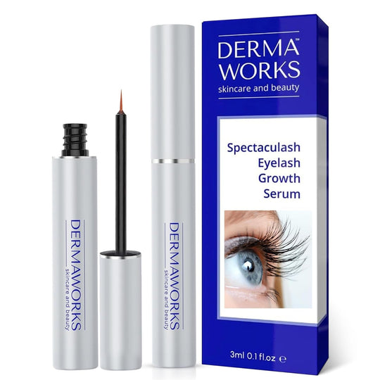SPECTACULASH XL LASH SERUM for Eyelash Growth & Volume - Big Lashes Eyelash Growth Serum for Longer, Fuller, Natural Lashes - Suero Para Pestañas Crecimiento - Lash Conditioner & Boost - DERMAWORKS - Absolute Discounts
