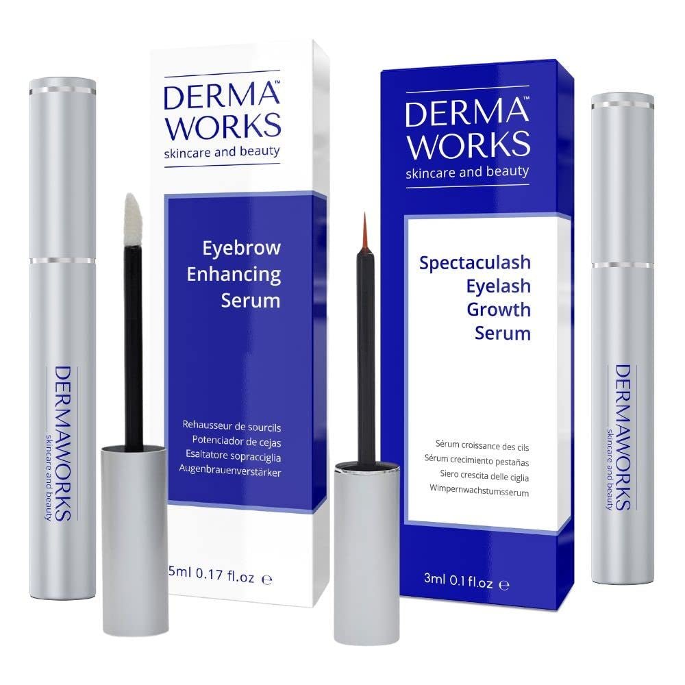 SPECTACULASH XL LASH SERUM for Eyelash Growth & Volume - Big Lashes Eyelash Growth Serum for Longer, Fuller, Natural Lashes - Suero Para Pestañas Crecimiento - Lash Conditioner & Boost - DERMAWORKS - Absolute Discounts