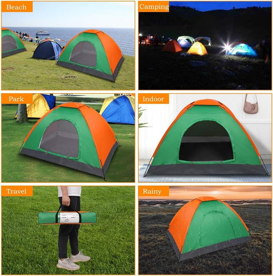 Camping Tent,Waterproof Camping Dome Tent for Outdoor Beach Camping Hiking Backpacking (2 - Person) - Absolute Discounts