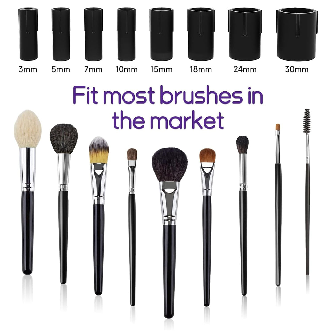 Pro 2019 Upgraded Electric Makeup Brush Cleaner and Dryer,Dotsog Automatic Brush Spinner for All Brushes,Wash and Dry in Seconds,With 8 Size Rubber Collars - Absolute Discounts