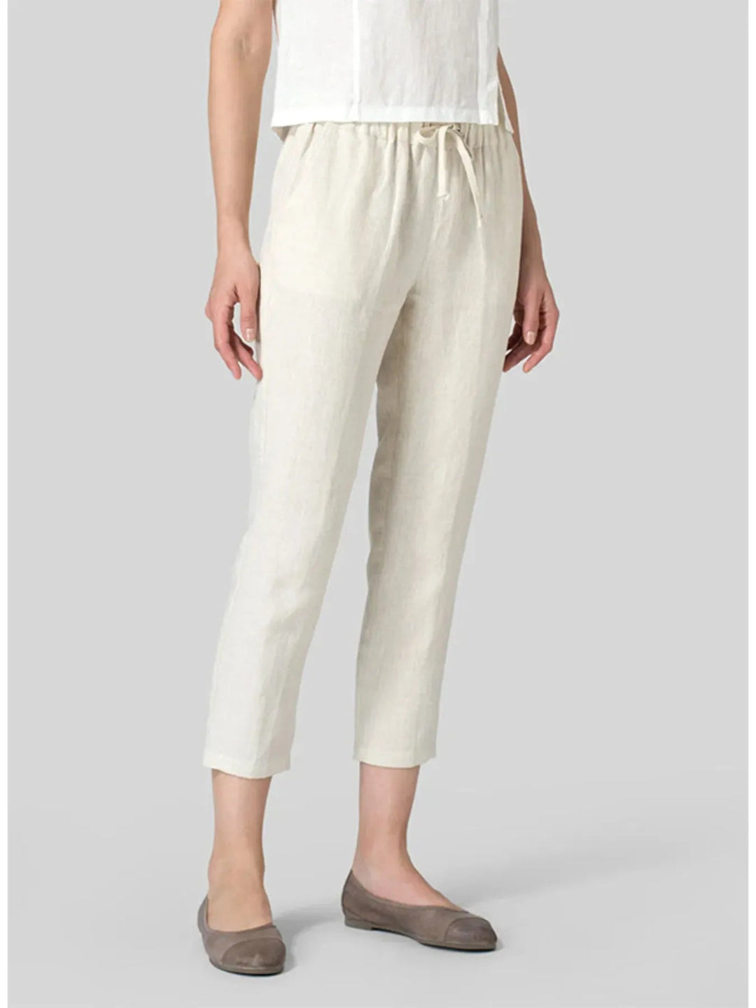 Full Size Drawstring Cropped Pants Plus Size - Absolute Discounts