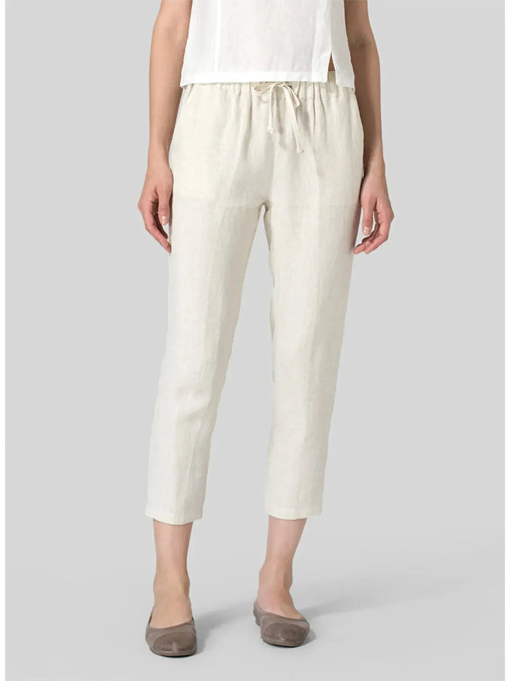 Full Size Drawstring Cropped Pants Plus Size - Absolute Discounts