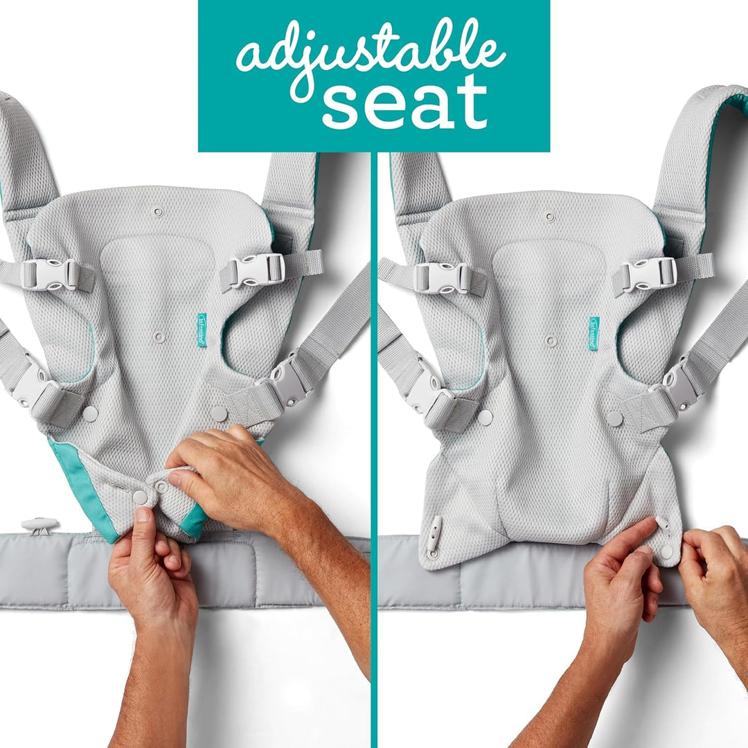 Infantino Flip 4 - In - 1 Light & Airy Convertible Baby Carrier, Adjustable, Ergonomic Babywearing, Registry Essential, Baby Carrier for Newborn to Toddler - Absolute Discounts