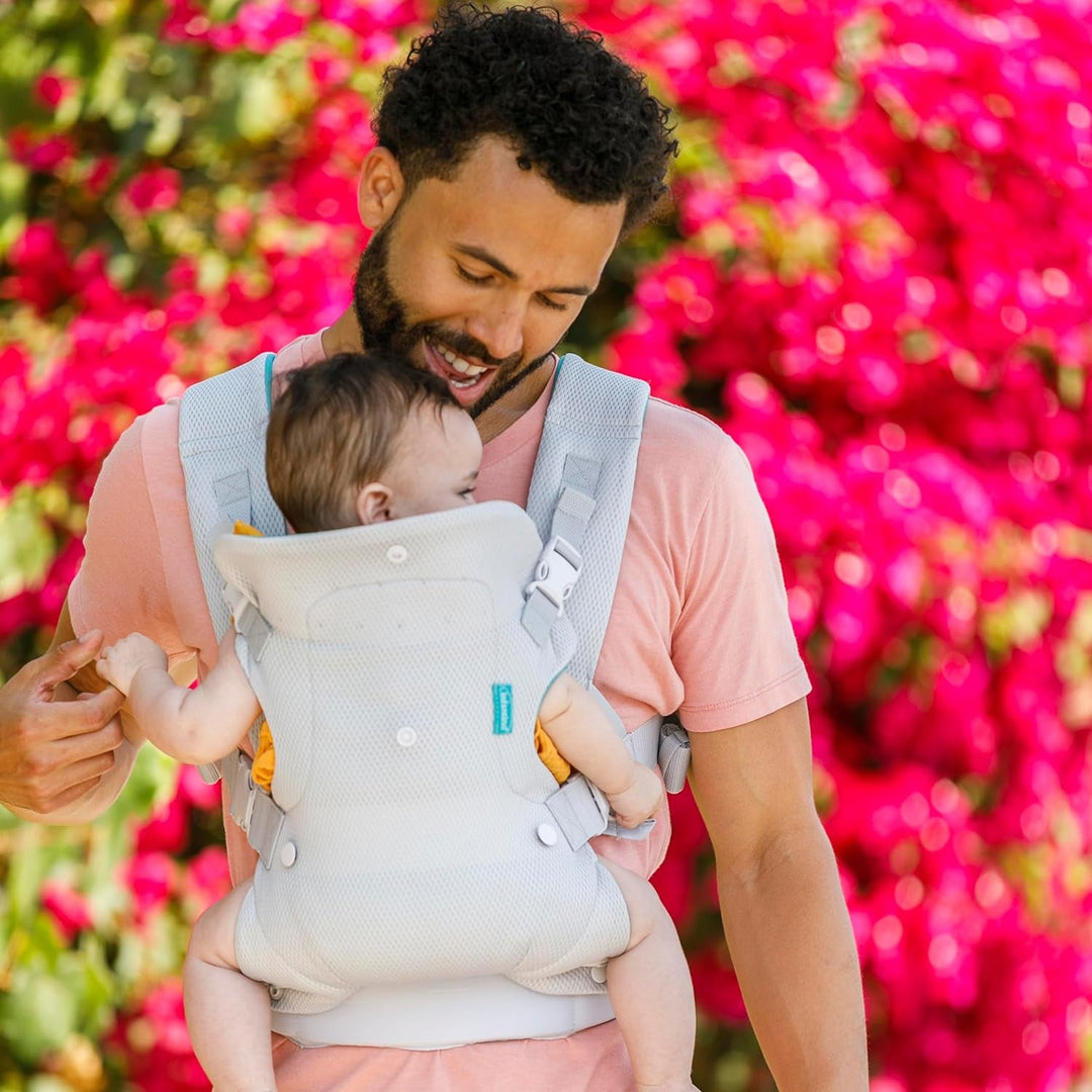 Infantino Flip 4 - In - 1 Light & Airy Convertible Baby Carrier, Adjustable, Ergonomic Babywearing, Registry Essential, Baby Carrier for Newborn to Toddler - Absolute Discounts