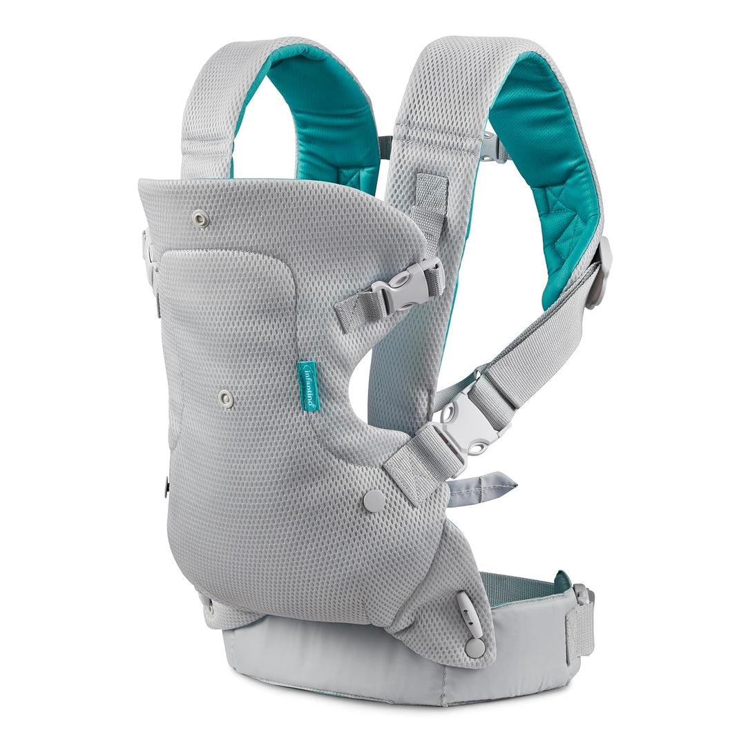 Infantino Flip 4 - In - 1 Light & Airy Convertible Baby Carrier, Adjustable, Ergonomic Babywearing, Registry Essential, Baby Carrier for Newborn to Toddler - Absolute Discounts