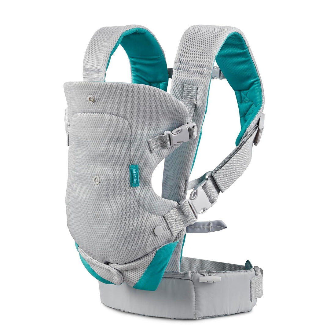 Infantino Flip 4 - In - 1 Light & Airy Convertible Baby Carrier, Adjustable, Ergonomic Babywearing, Registry Essential, Baby Carrier for Newborn to Toddler - Absolute Discounts