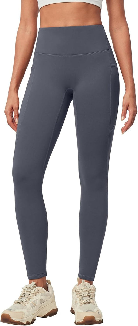 IUGA Women'S Fleece Lined Leggings with Pockets Winter Warm Thermal Leggings for Women High Waisted Yoga Pants - Absolute Discounts