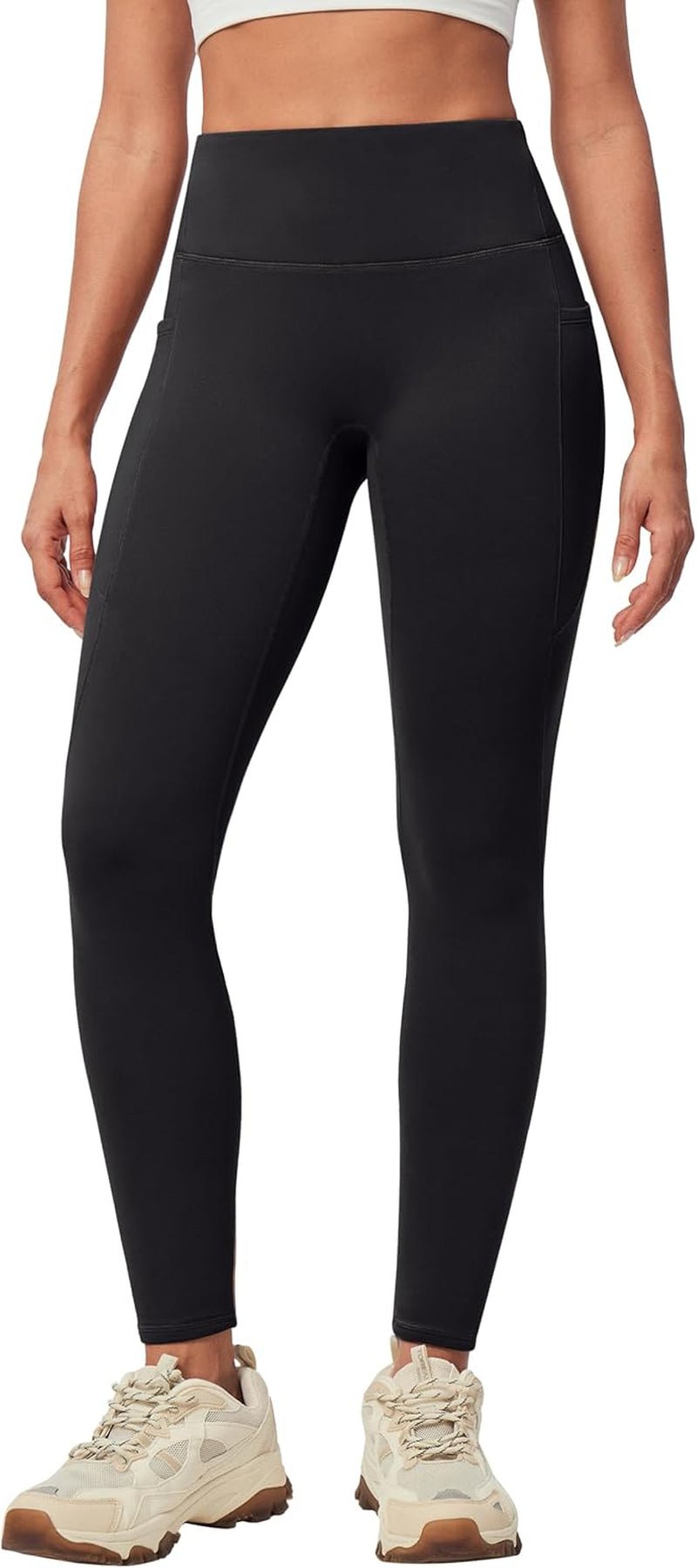 IUGA Women'S Fleece Lined Leggings with Pockets Winter Warm Thermal Leggings for Women High Waisted Yoga Pants - Absolute Discounts