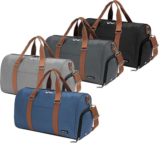 Kuston Sports Gym Bag with Shoe Compartment&Wet Pocket,Travel Duffel Bag,Weekend Bag,Workout Bag Suitable for Men and Women - Absolute Discounts