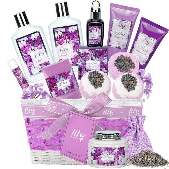 18Pcs Bath and Body Gift Basket Set for Women Mom - Coconut Vanilla Spa Gift Basket Luxury Bath & Body Set | Relaxing Self Care Pampering Gifts for Her, Birthday, Christmas, Mothers Day Gift Baskets - Absolute Discounts