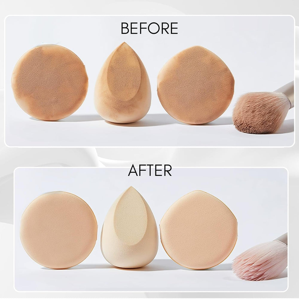 Makartt Brush Cleaner Solution: Deep Cleaning for Makeup and Nail Brushes, Sponges, and Powder Puffs, Hypoallergenic Formula, Removes Residue from Cosmetic Tools Cruelty - Free(2.02 Fl Oz) - Absolute Discounts