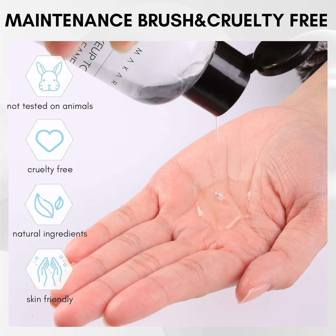 Makartt Brush Cleaner Solution: Deep Cleaning for Makeup and Nail Brushes, Sponges, and Powder Puffs, Hypoallergenic Formula, Removes Residue from Cosmetic Tools Cruelty - Free(2.02 Fl Oz) - Absolute Discounts
