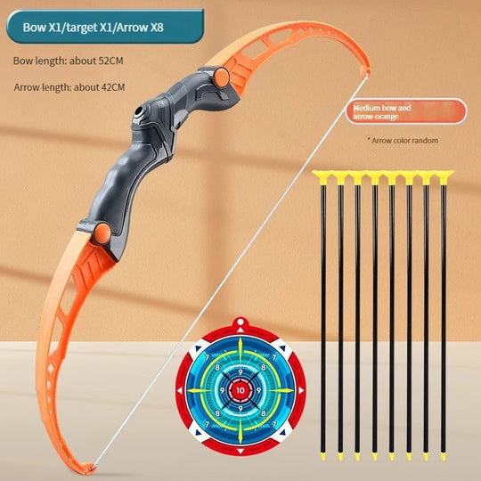 52Cm Bow and Arrow Toy Set for Children Archery Practice Recurve Outdoor Sorts Shooting Toy with Target Boys Kids Gifts - Absolute Discounts