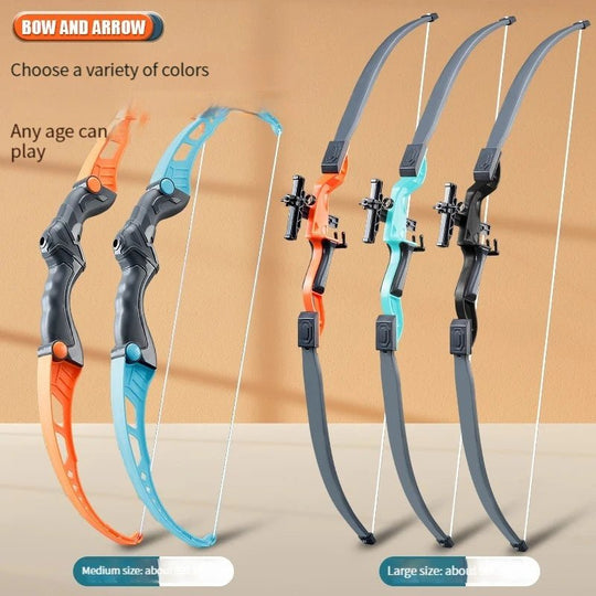 52Cm Bow and Arrow Toy Set for Children Archery Practice Recurve Outdoor Sorts Shooting Toy with Target Boys Kids Gifts - Absolute Discounts