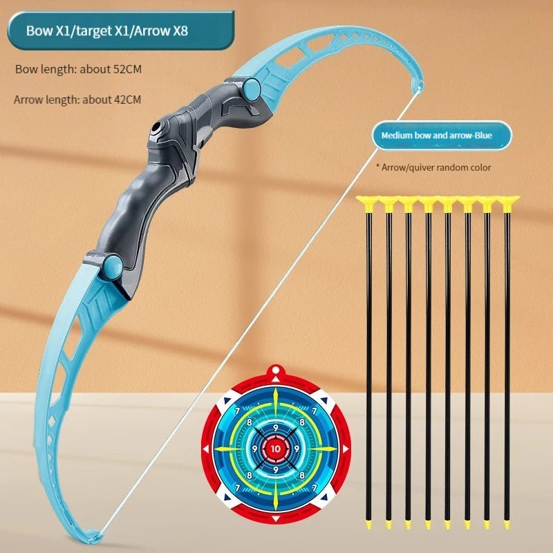52Cm Bow and Arrow Toy Set for Children Archery Practice Recurve Outdoor Sorts Shooting Toy with Target Boys Kids Gifts - Absolute Discounts
