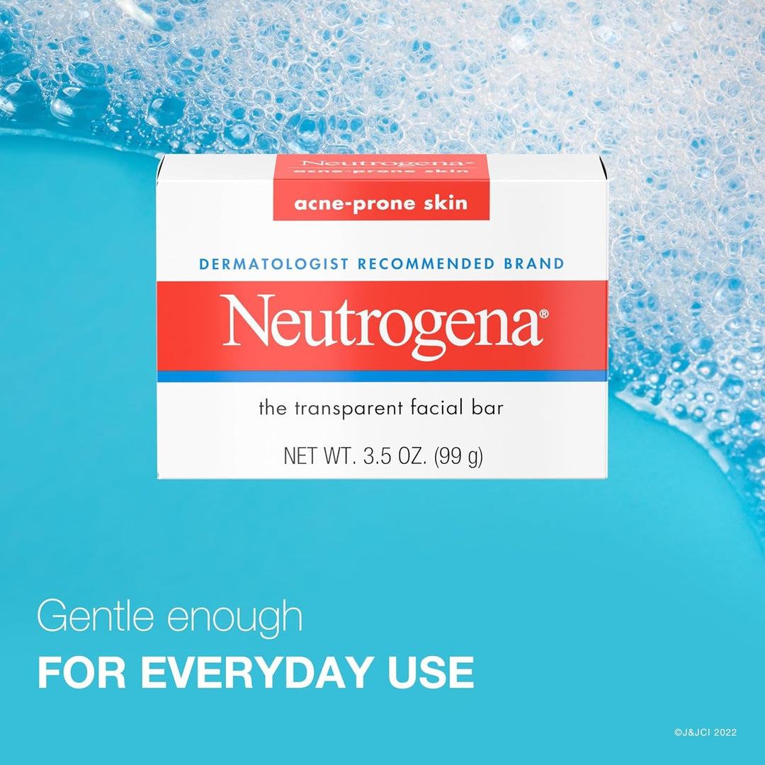 Neutrogena Facial Cleansing Bar Treatment for Acne - Prone Skin, 3.5 Oz - Absolute Discounts