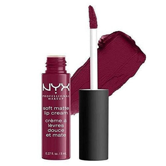 NYX PROFESSIONAL MAKEUP Soft Matte Lip Cream, Lightweight Liquid Lipstick - Abu Dhabi (Deep Rose - Beige) - Absolute Discounts