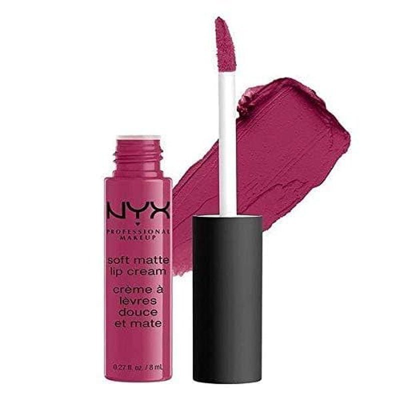NYX PROFESSIONAL MAKEUP Soft Matte Lip Cream, Lightweight Liquid Lipstick - Abu Dhabi (Deep Rose - Beige) - Absolute Discounts