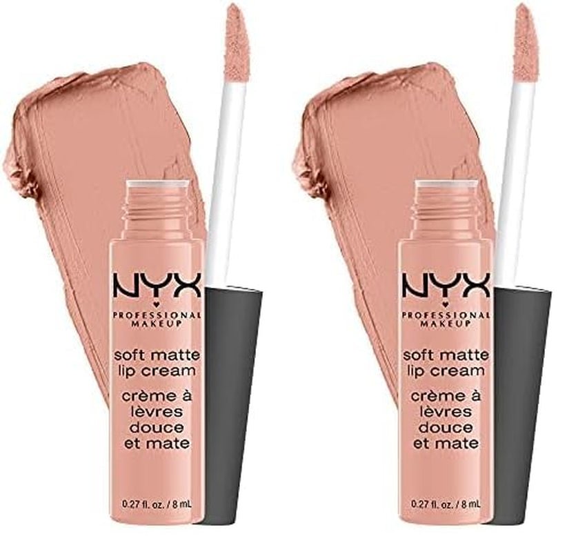 NYX PROFESSIONAL MAKEUP Soft Matte Lip Cream, Lightweight Liquid Lipstick - Abu Dhabi (Deep Rose - Beige) - Absolute Discounts
