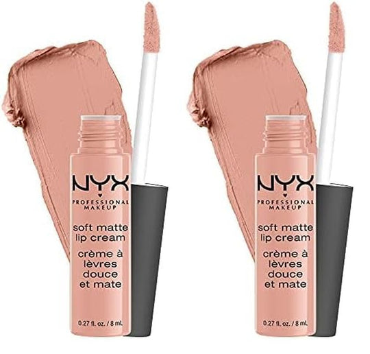 NYX PROFESSIONAL MAKEUP Soft Matte Lip Cream, Lightweight Liquid Lipstick - Abu Dhabi (Deep Rose - Beige) - Absolute Discounts